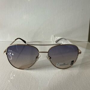Chic Gold and Purple Women's Sunglasses